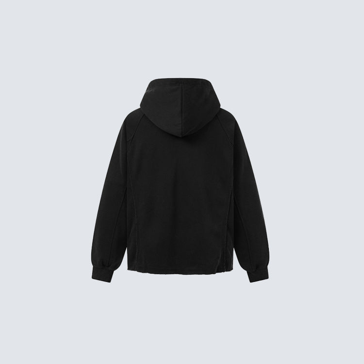 Asymmetric Zipped Hoddie