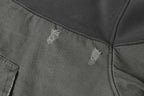 Splited Distressed Hoddie