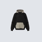 Patched Distressed Hoddie