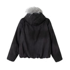 Asymmetrical Zip Hooded Jacket