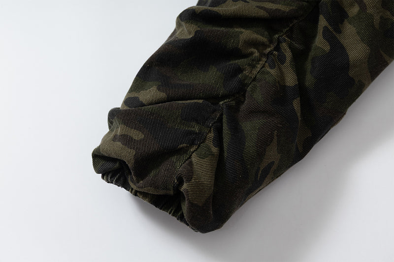 Army Green Hooded Layer Jacket