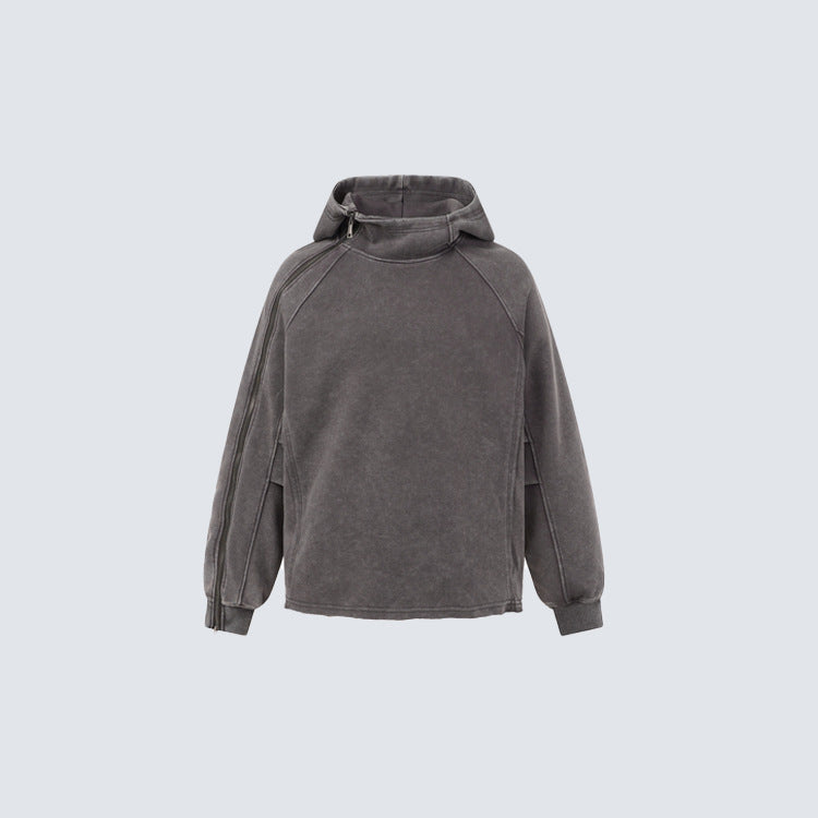 Asymmetric Zipped Hoddie