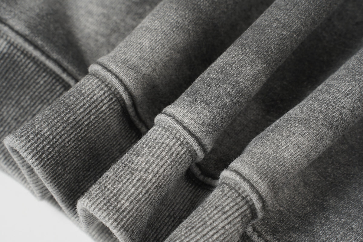 Patched Distressed Hoddie