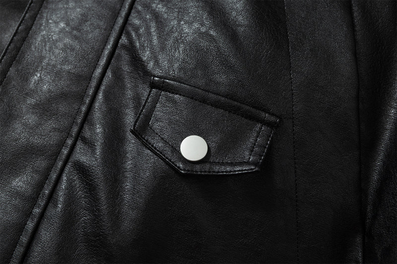 Detachable Fleece Neck Oversized Flight Bomber Jacket