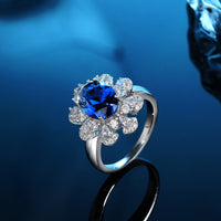 ROYAL BLUE OVAL RING II