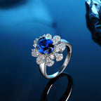 ROYAL BLUE OVAL RING II