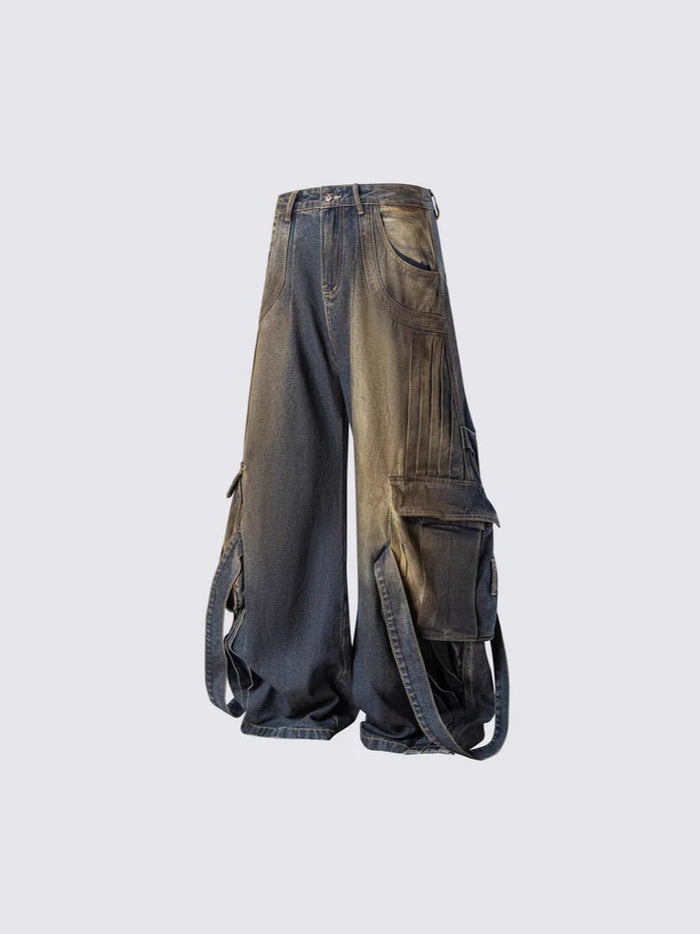 Dirt Stringed Denim Pants