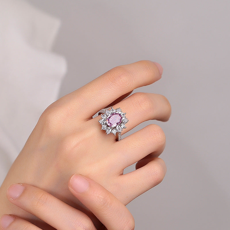 PINK OVAL RING II