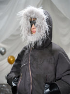 Asymmetrical Zip Hooded Jacket