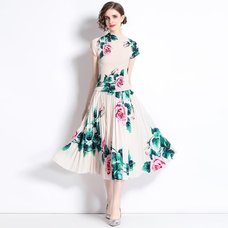 FLORA PLEATED DRESS