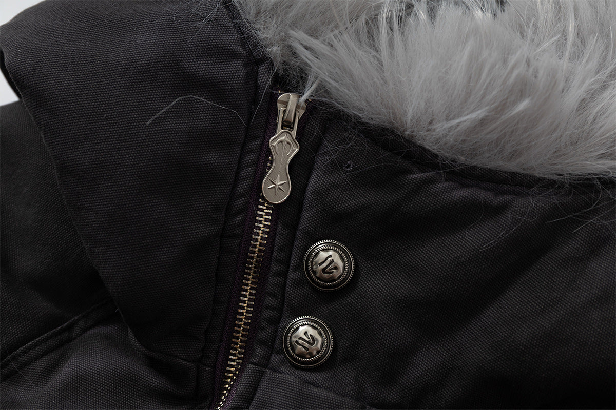 Asymmetrical Zip Hooded Jacket