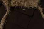 Brown Faux Fur Heavy Hunter Coat