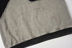 Curved Distressed Hoodie