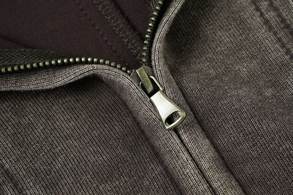 Splited Washed Zip-up Hoodie