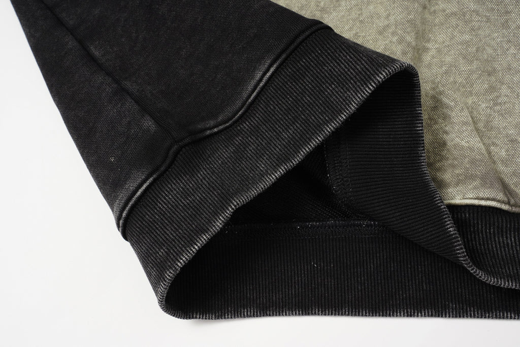Patched Distressed Hoddie