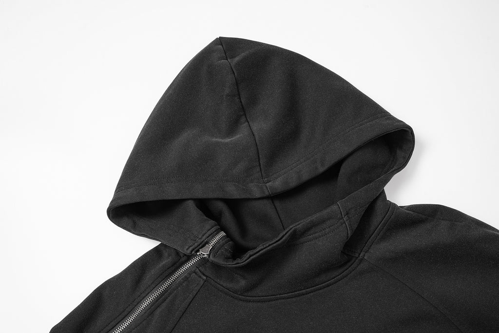 Asymmetric Zipped Hoddie