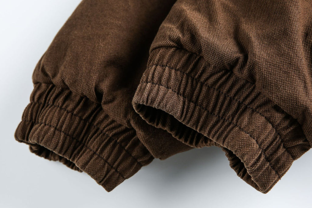 Brown Fleece Neck Funnel Hunter Jackets