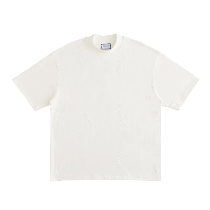 425g WHITE RIPPED T-SHIRT