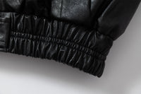 Detachable Fleece Neck Oversized Flight Bomber Jacket