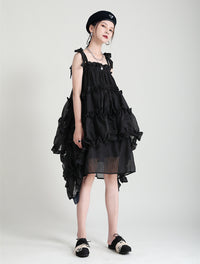 GATHERED STRING DRESS