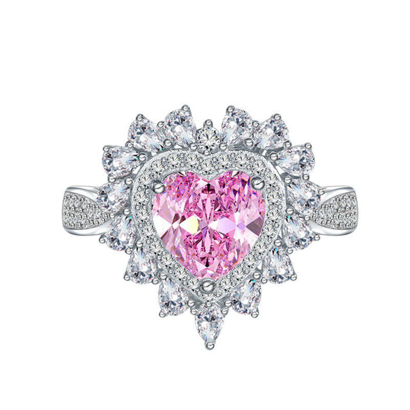 PINK HEARTED RING