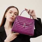 LISA CROC HANDBAG