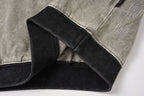 Curved Distressed Hoodie