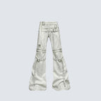 White Punk Bondage Pants