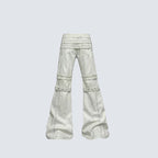 White Punk Bondage Pants