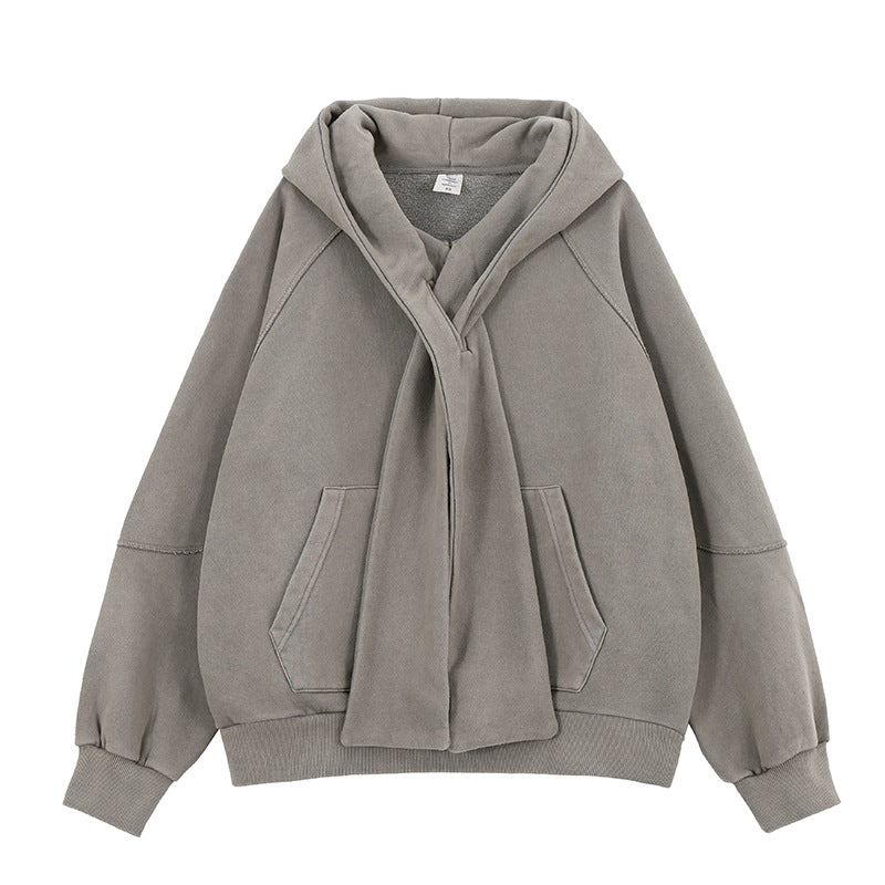 Oversized Scarfed Hoodie