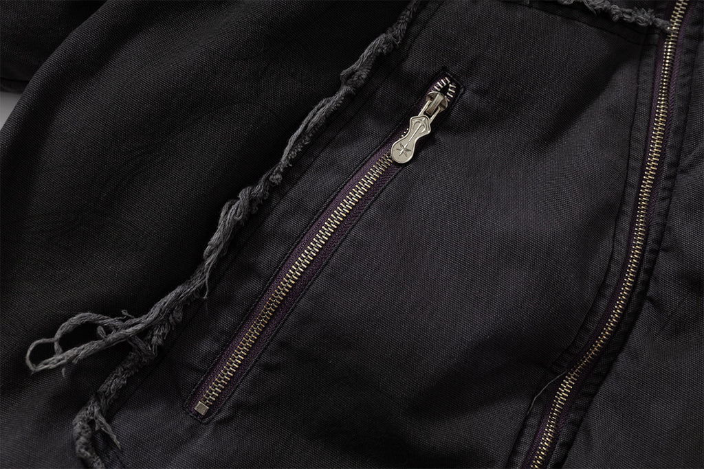 Asymmetrical Zip Hooded Jacket