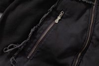 Asymmetrical Zip Hooded Jacket