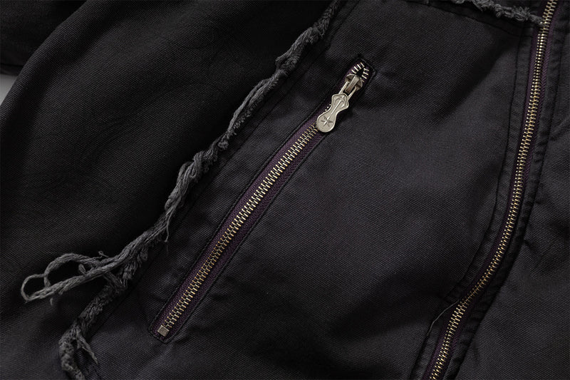 Asymmetrical Zip Hooded Jacket