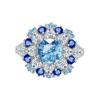 ROYAL BLUE QUEEN RING