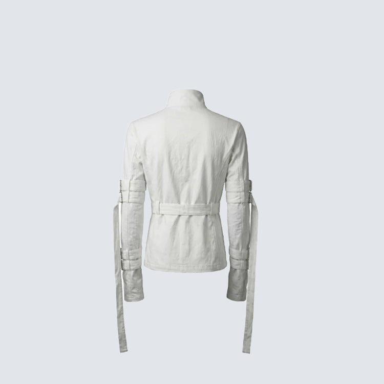 White Punk Bondage Jacket