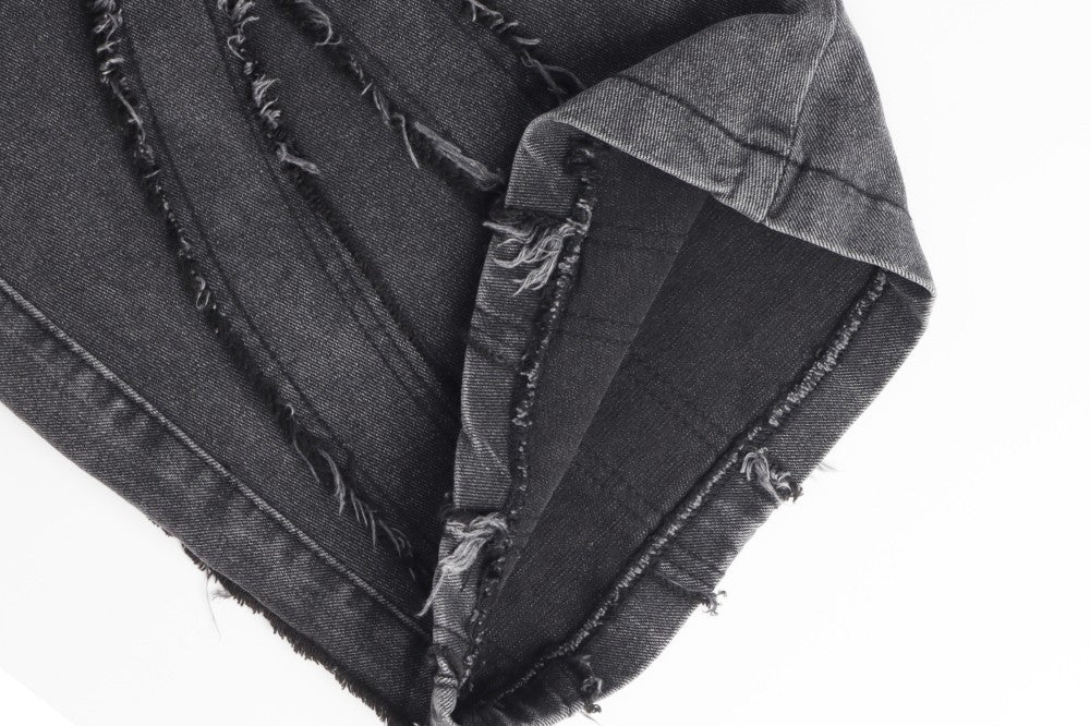 Baggy Curved Wave Denim Jeans