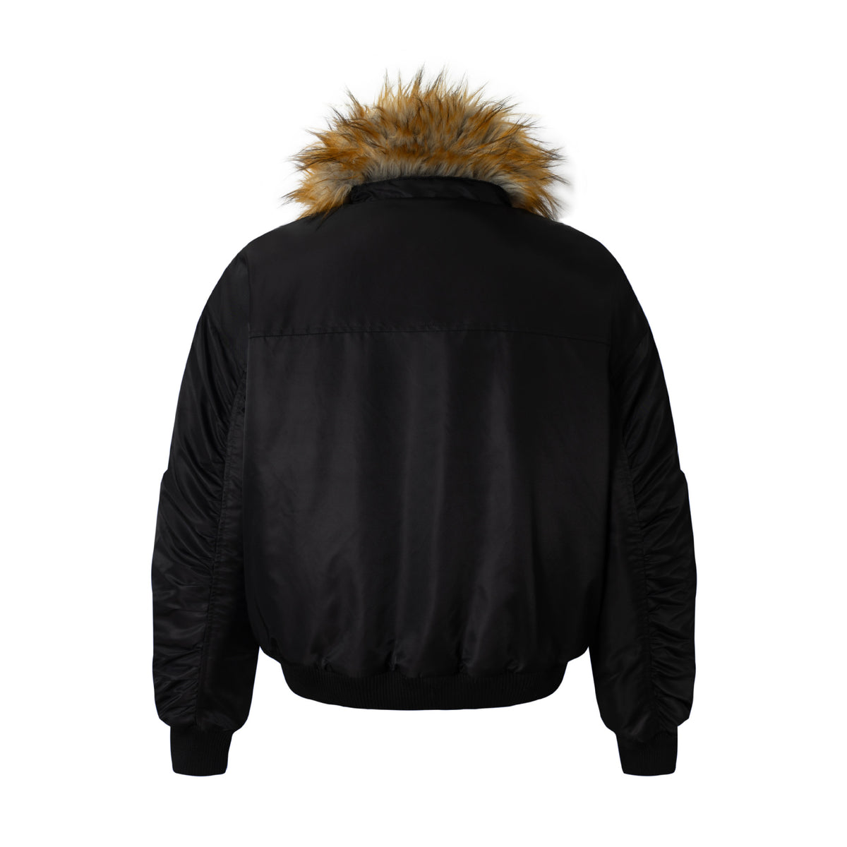 Oversize Faux Fur Flight Bomber Jacket