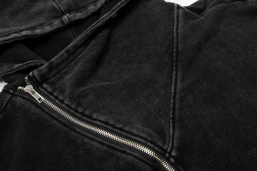 Asymmetrical Zip-Up Hoodie