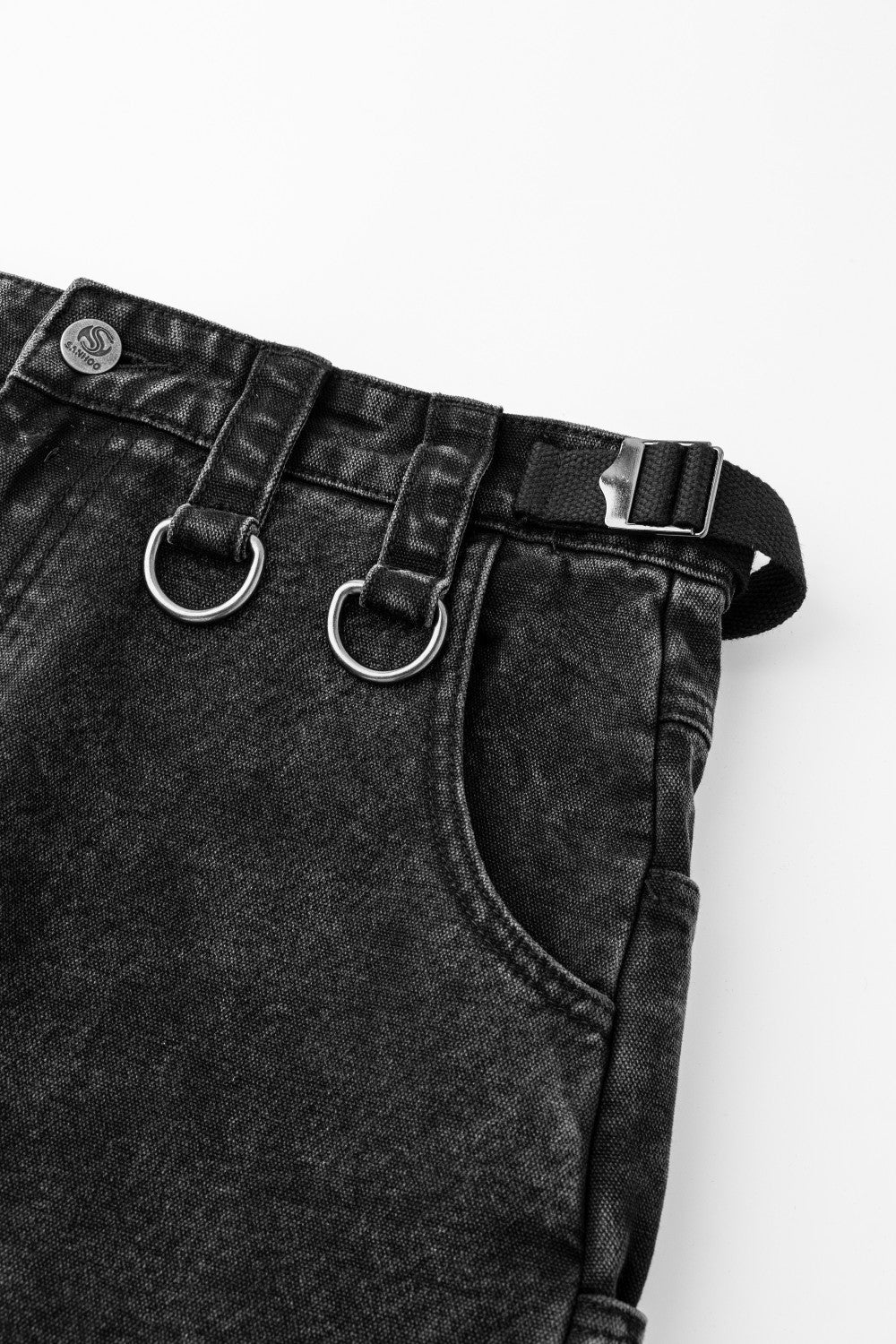 Detachable Cargo Denim Pants