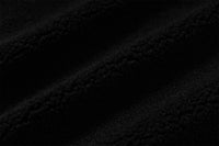 Fleeced Faux Leather Hooded Zip-Up Funnel Jacket