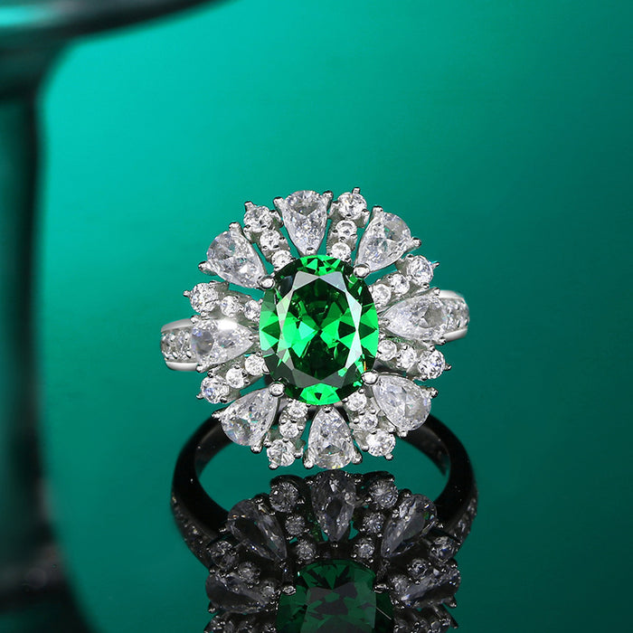 EMERALD OVAL RING