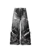 Spaced Metal Gather Pants