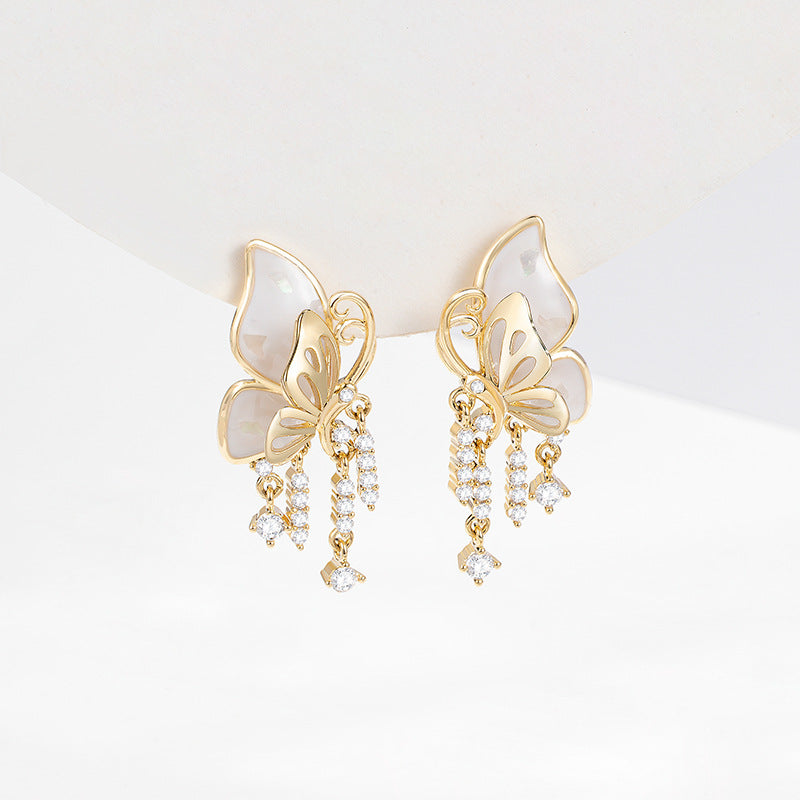 PEARLY BUTTERFLY EARRING II