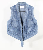 DENIM DETACHABLE JACKET