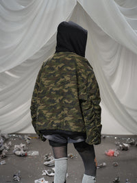 Army Green Hooded Layer Jacket