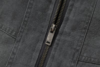 Classic Baggy Flight Funnel Denim Jackets