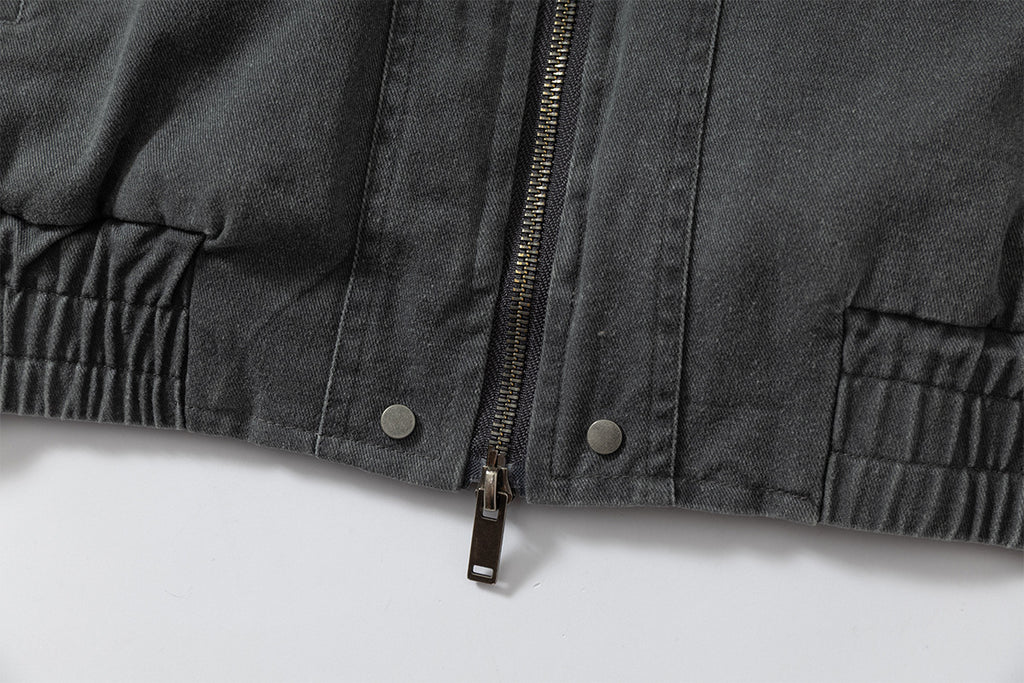 Classic Baggy Flight Funnel Denim Jackets