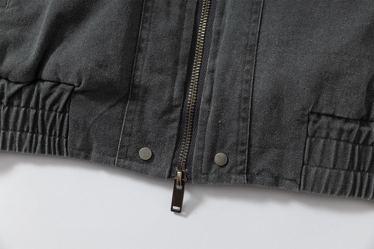 Classic Baggy Flight Funnel Denim Jackets