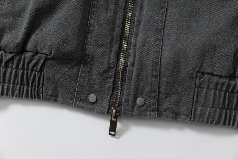 Classic Baggy Flight Funnel Denim Jackets