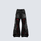 Ripped Devil Blood Baggy Pants